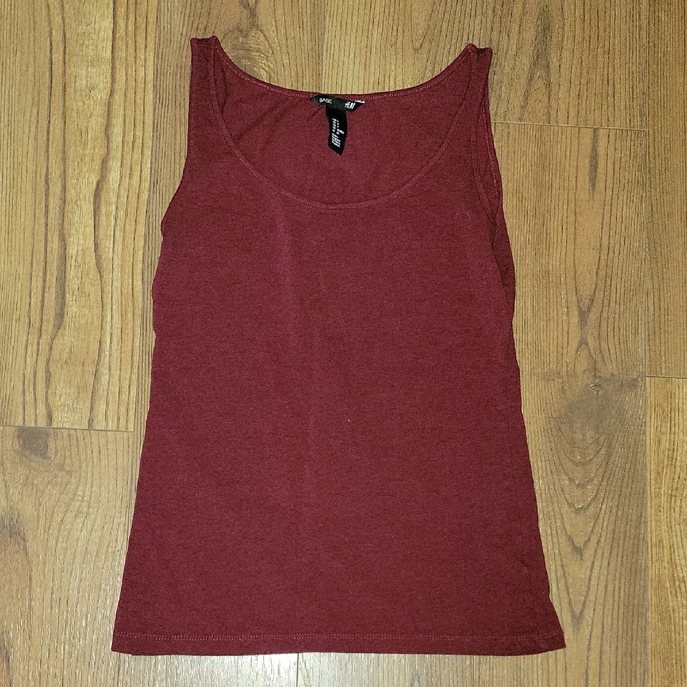 H&M Deep Red Tank Top